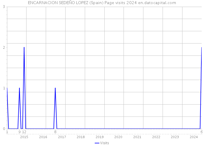 ENCARNACION SEDEÑO LOPEZ (Spain) Page visits 2024 