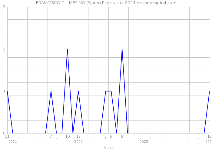FRANCISCO GIL MESINO (Spain) Page visits 2024 