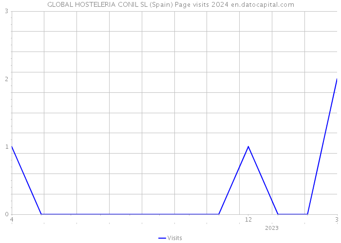 GLOBAL HOSTELERIA CONIL SL (Spain) Page visits 2024 