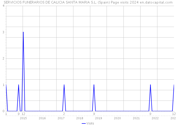SERVICIOS FUNERARIOS DE GALICIA SANTA MARIA S.L. (Spain) Page visits 2024 