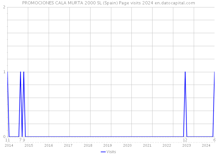 PROMOCIONES CALA MURTA 2000 SL (Spain) Page visits 2024 