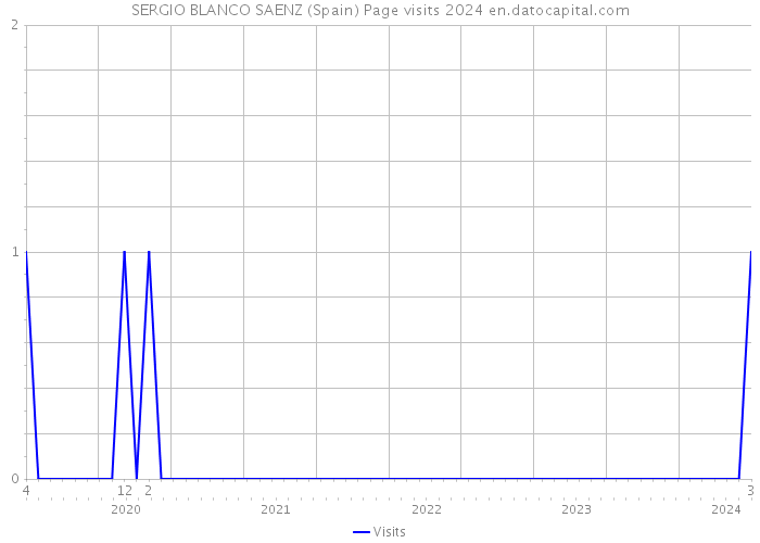 SERGIO BLANCO SAENZ (Spain) Page visits 2024 