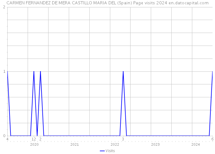 CARMEN FERNANDEZ DE MERA CASTILLO MARIA DEL (Spain) Page visits 2024 