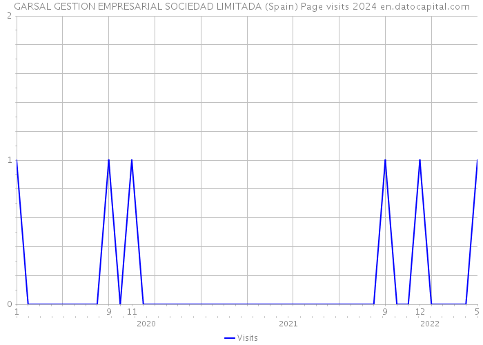 GARSAL GESTION EMPRESARIAL SOCIEDAD LIMITADA (Spain) Page visits 2024 