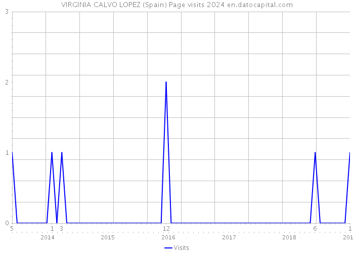 VIRGINIA CALVO LOPEZ (Spain) Page visits 2024 