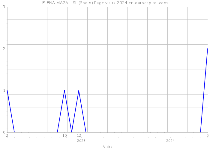 ELENA MAZALI SL (Spain) Page visits 2024 