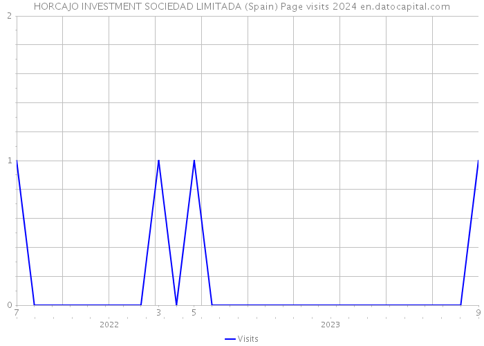HORCAJO INVESTMENT SOCIEDAD LIMITADA (Spain) Page visits 2024 
