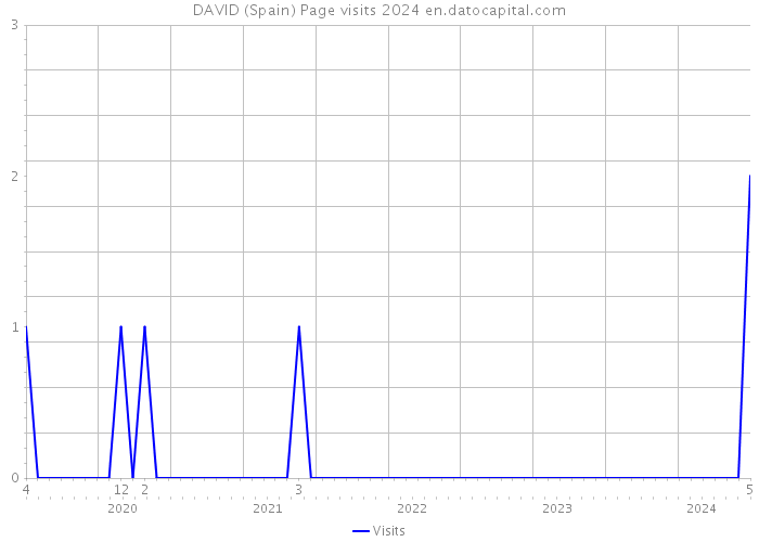 DAVID (Spain) Page visits 2024 