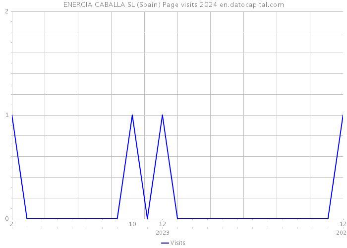 ENERGIA CABALLA SL (Spain) Page visits 2024 