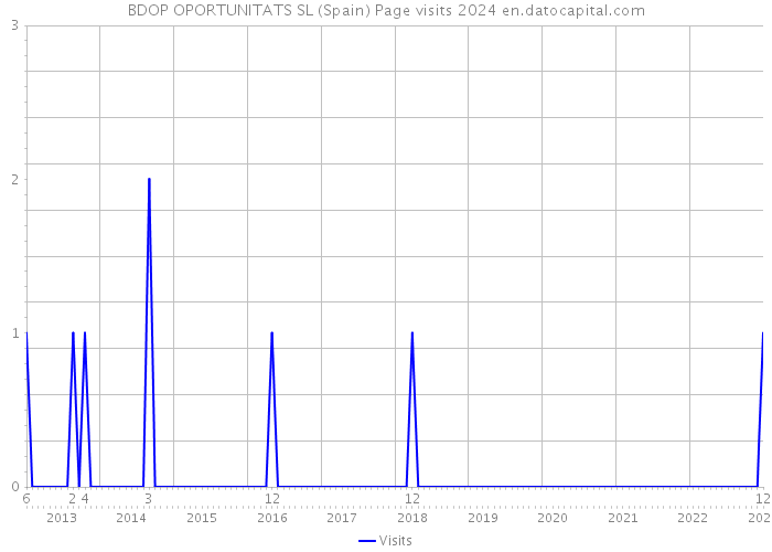 BDOP OPORTUNITATS SL (Spain) Page visits 2024 