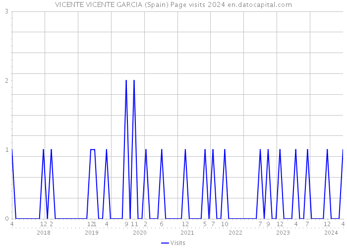 VICENTE VICENTE GARCIA (Spain) Page visits 2024 