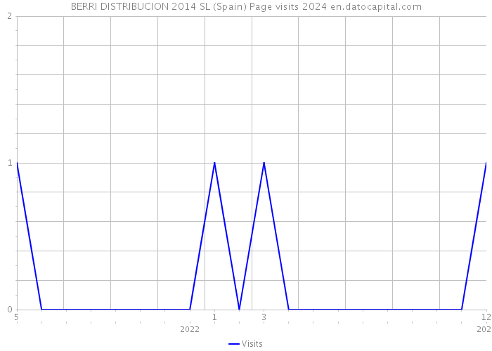 BERRI DISTRIBUCION 2014 SL (Spain) Page visits 2024 