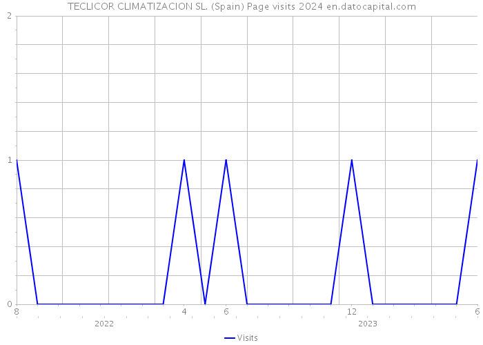 TECLICOR CLIMATIZACION SL. (Spain) Page visits 2024 