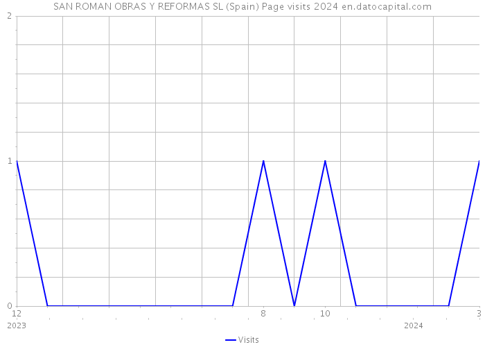 SAN ROMAN OBRAS Y REFORMAS SL (Spain) Page visits 2024 