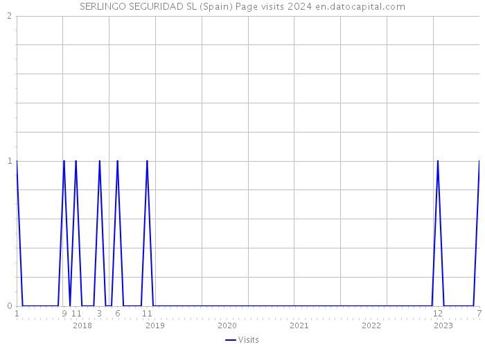 SERLINGO SEGURIDAD SL (Spain) Page visits 2024 
