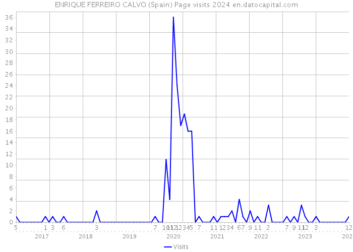 ENRIQUE FERREIRO CALVO (Spain) Page visits 2024 