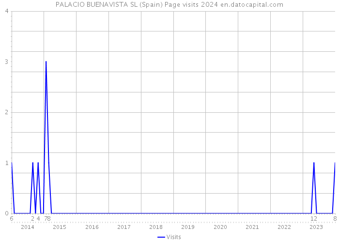 PALACIO BUENAVISTA SL (Spain) Page visits 2024 