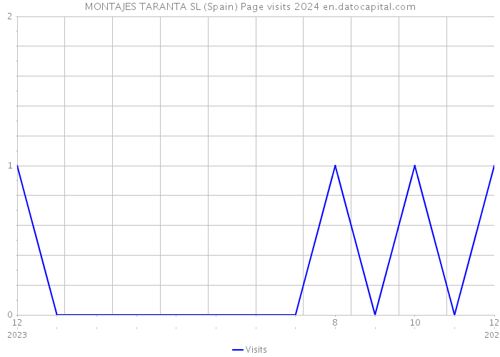 MONTAJES TARANTA SL (Spain) Page visits 2024 