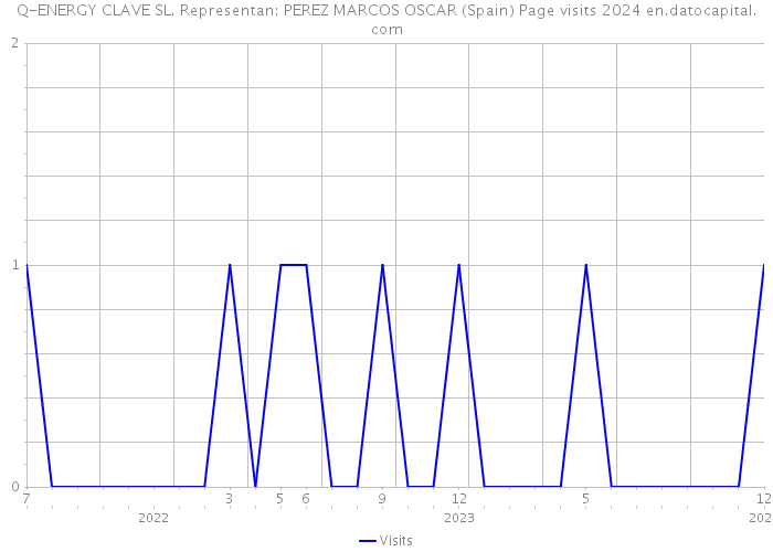 Q-ENERGY CLAVE SL. Representan: PEREZ MARCOS OSCAR (Spain) Page visits 2024 