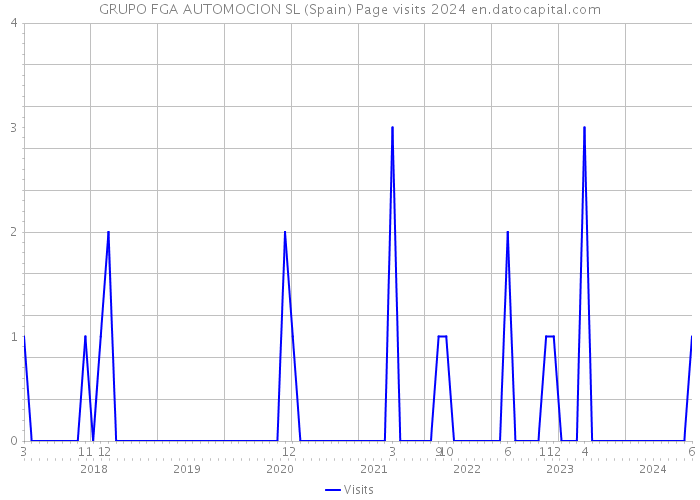 GRUPO FGA AUTOMOCION SL (Spain) Page visits 2024 