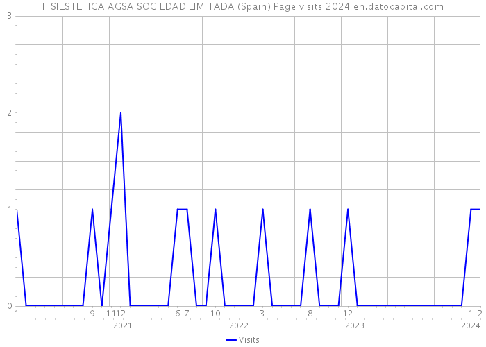FISIESTETICA AGSA SOCIEDAD LIMITADA (Spain) Page visits 2024 