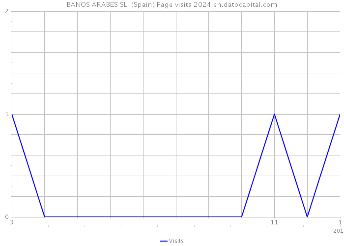 BANOS ARABES SL. (Spain) Page visits 2024 