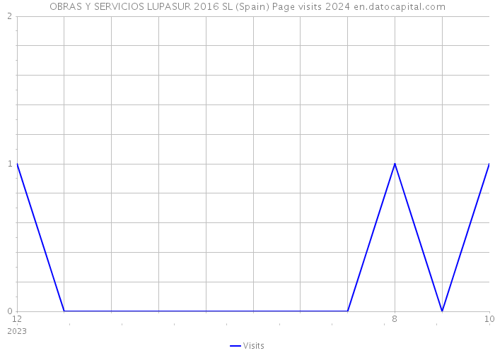 OBRAS Y SERVICIOS LUPASUR 2016 SL (Spain) Page visits 2024 