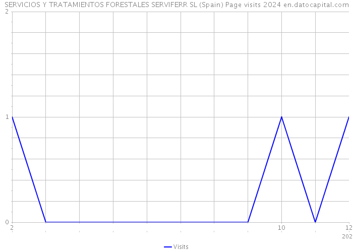 SERVICIOS Y TRATAMIENTOS FORESTALES SERVIFERR SL (Spain) Page visits 2024 