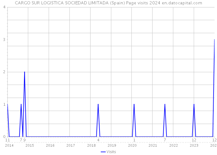 CARGO SUR LOGISTICA SOCIEDAD LIMITADA (Spain) Page visits 2024 