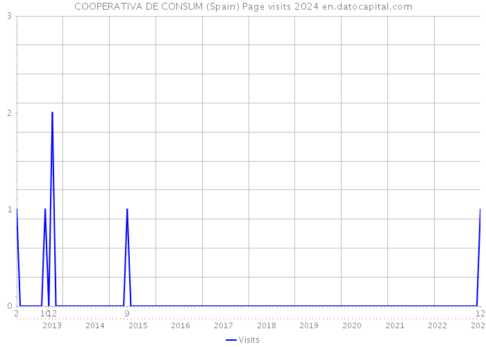 COOPERATIVA DE CONSUM (Spain) Page visits 2024 