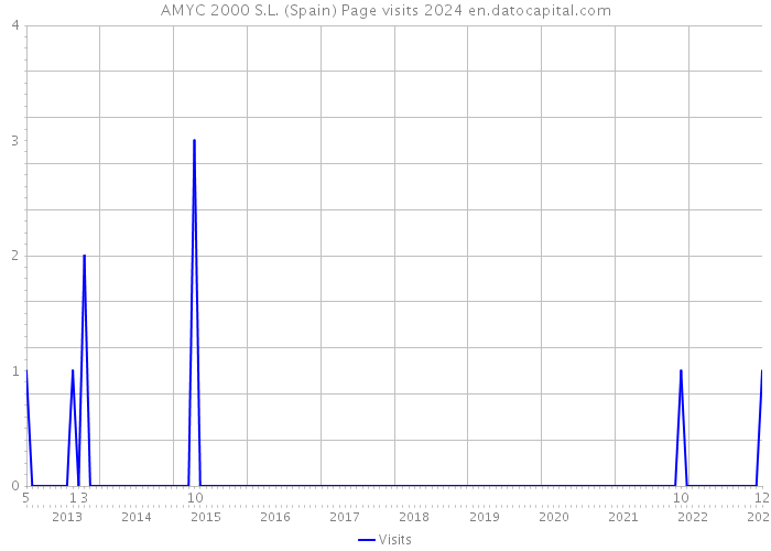 AMYC 2000 S.L. (Spain) Page visits 2024 