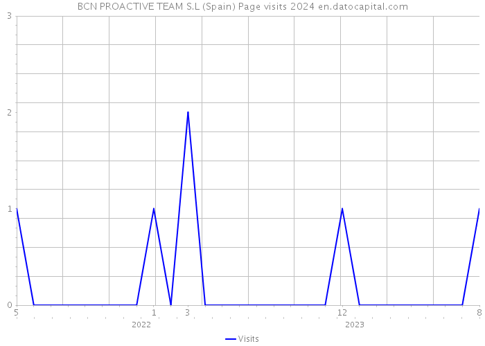 BCN PROACTIVE TEAM S.L (Spain) Page visits 2024 