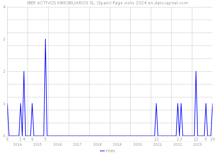 IBER ACTIVOS INMOBILIARIOS SL. (Spain) Page visits 2024 