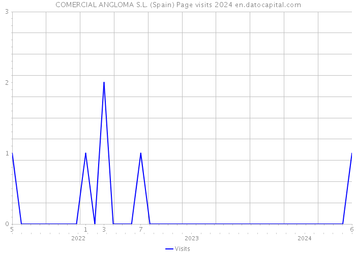 COMERCIAL ANGLOMA S.L. (Spain) Page visits 2024 