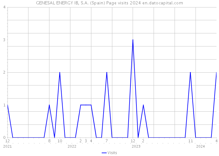 GENESAL ENERGY IB, S.A. (Spain) Page visits 2024 