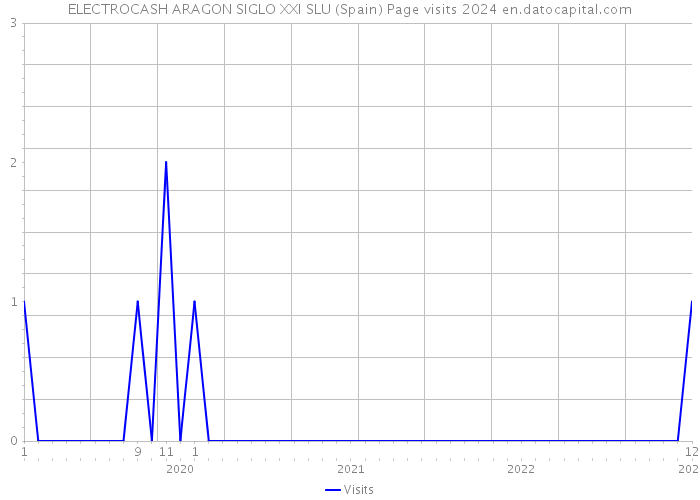 ELECTROCASH ARAGON SIGLO XXI SLU (Spain) Page visits 2024 