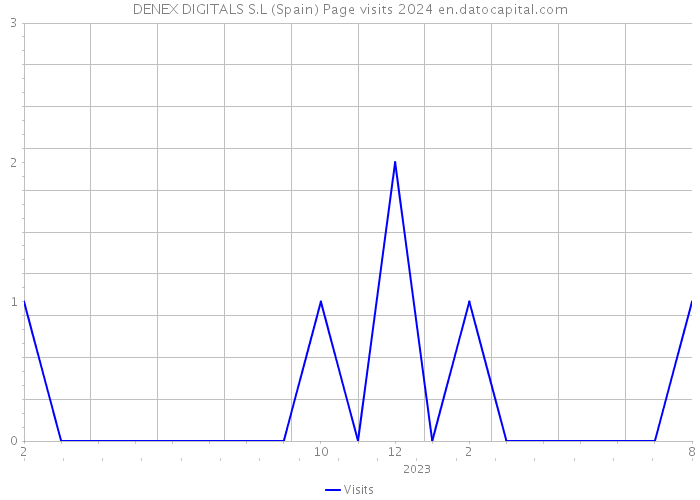 DENEX DIGITALS S.L (Spain) Page visits 2024 