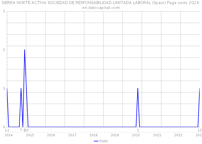 SIERRA NORTE ACTIVA SOCIEDAD DE RESPONSABILIDAD LIMITADA LABORAL (Spain) Page visits 2024 