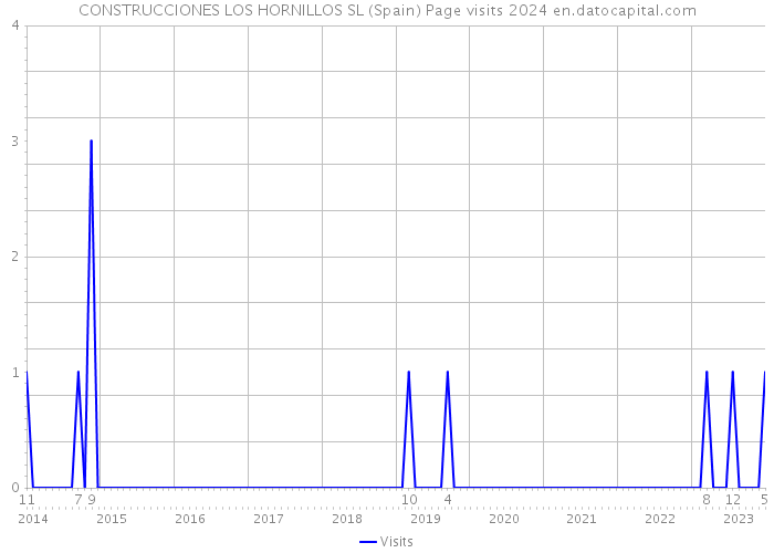 CONSTRUCCIONES LOS HORNILLOS SL (Spain) Page visits 2024 