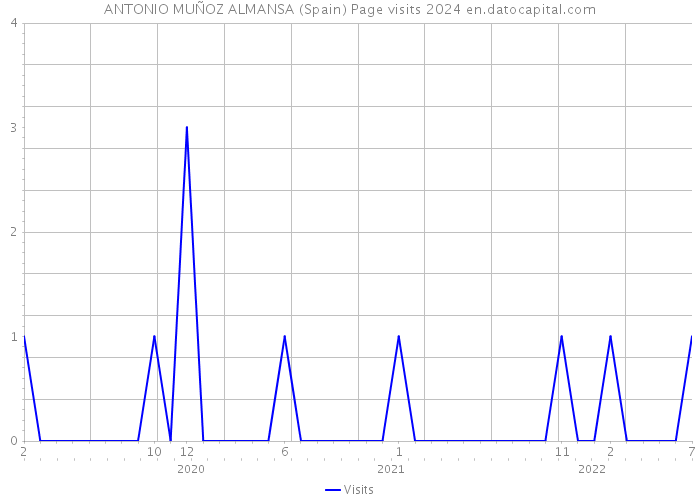 ANTONIO MUÑOZ ALMANSA (Spain) Page visits 2024 