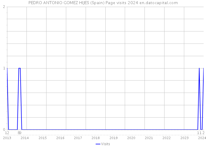 PEDRO ANTONIO GOMEZ HIJES (Spain) Page visits 2024 