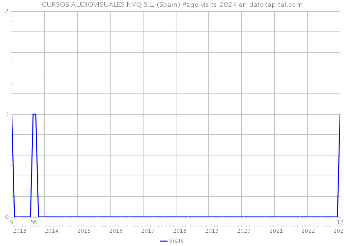 CURSOS AUDIOVISUALES NVQ S.L. (Spain) Page visits 2024 