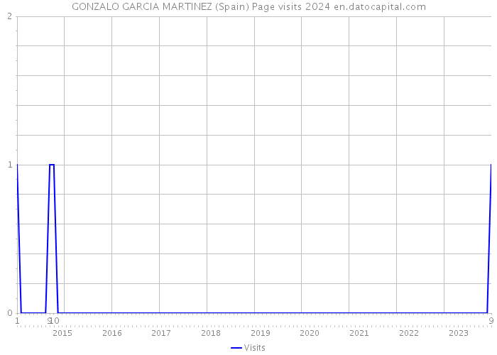 GONZALO GARCIA MARTINEZ (Spain) Page visits 2024 