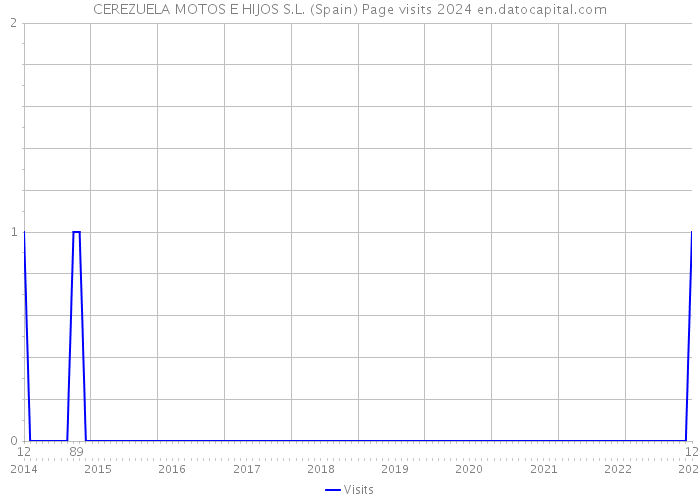 CEREZUELA MOTOS E HIJOS S.L. (Spain) Page visits 2024 