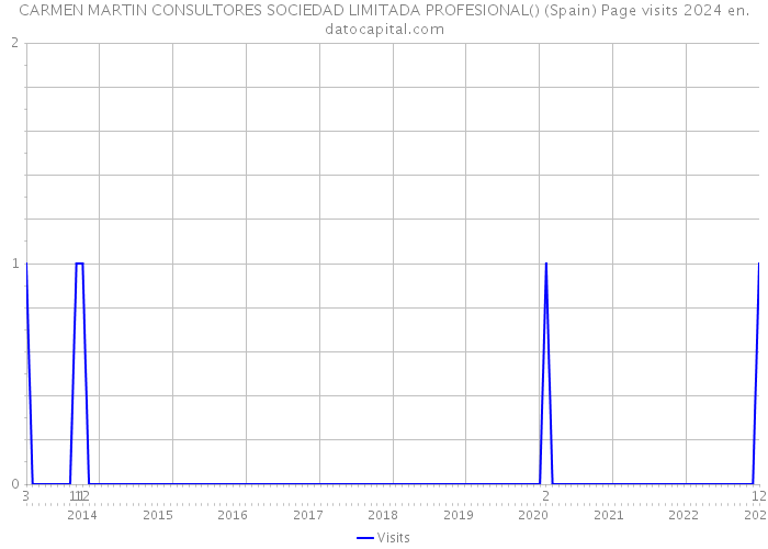 CARMEN MARTIN CONSULTORES SOCIEDAD LIMITADA PROFESIONAL() (Spain) Page visits 2024 