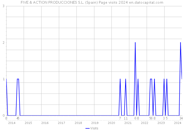 FIVE & ACTION PRODUCCIONES S.L. (Spain) Page visits 2024 