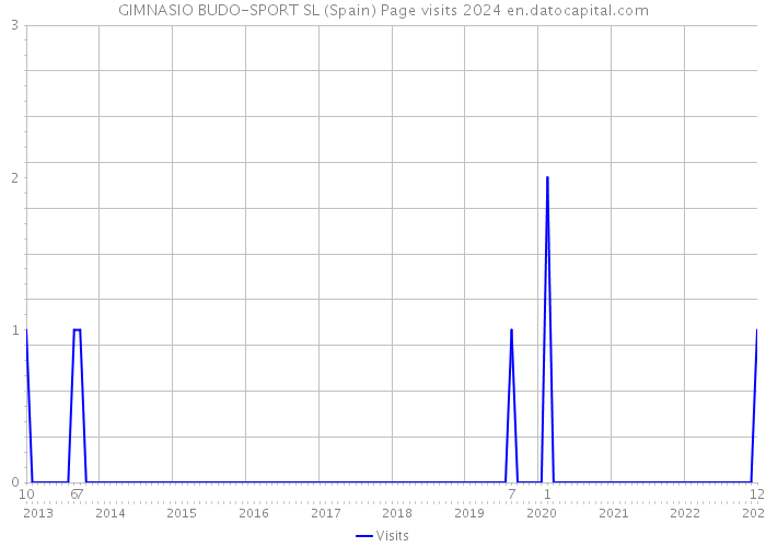GIMNASIO BUDO-SPORT SL (Spain) Page visits 2024 