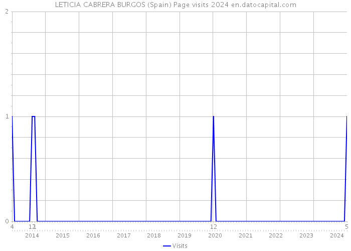 LETICIA CABRERA BURGOS (Spain) Page visits 2024 