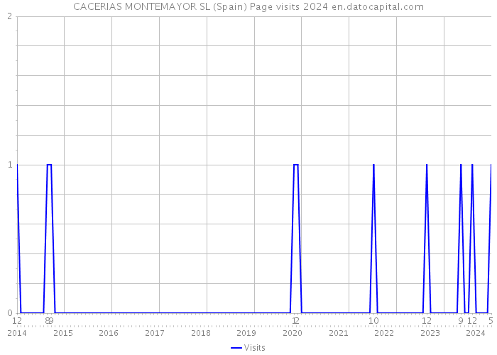 CACERIAS MONTEMAYOR SL (Spain) Page visits 2024 