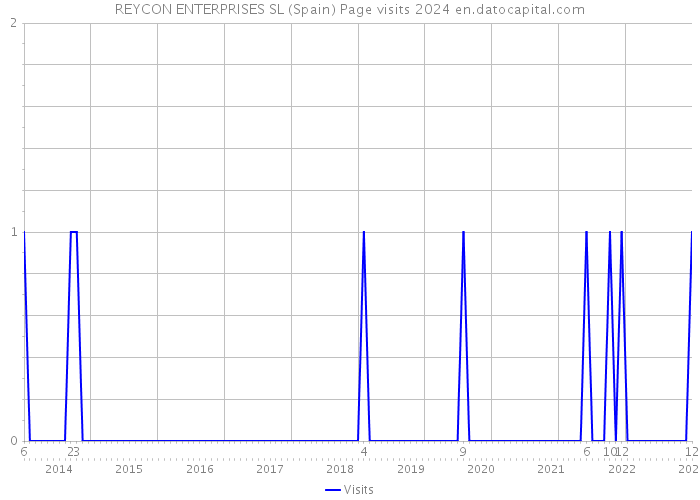 REYCON ENTERPRISES SL (Spain) Page visits 2024 